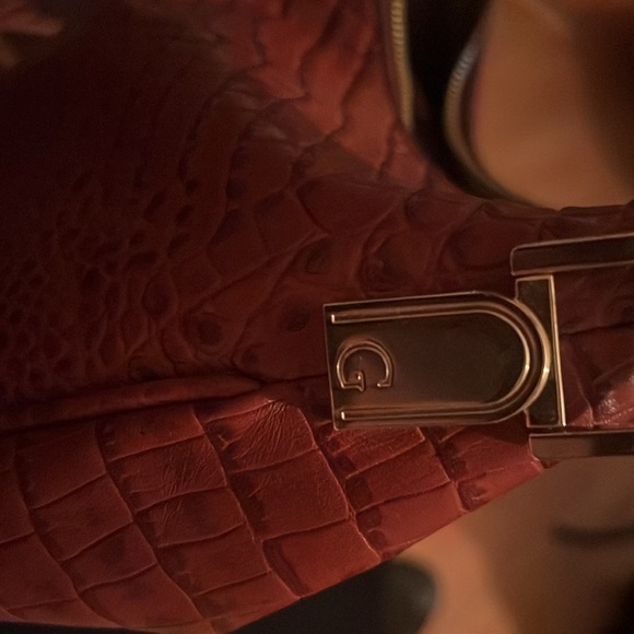 GILI alligator bag large bag zippered closure shoulder bag - Picture 4 of 12